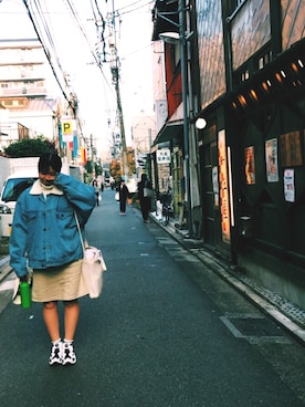 「mini（ミニ）のアイテム」を使った、パオmiさん（レディース・161cm）の秋コーディネート