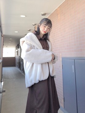 「instagramフォローお願いします」｜「アイテム（ワンピース/ドレス）」を使った、おかゆさん（レディース・164cm）の秋コーディネート