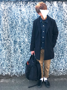 「BACK NUMBER（バックナンバー）のアイテム（デニムジャケット）」を使った、海さん（メンズ・175cm）の冬コーディネート