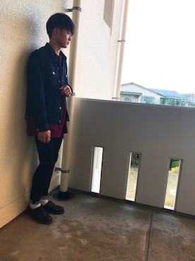「BACK NUMBER（バックナンバー）のアイテム（デニムジャケット）」を使った、海さん（メンズ・175cm）の春コーディネート