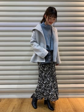 「LOWRYS FARM（ローリーズファーム）のストレッチヒールブーツ　851418（ブーツ）」を使った、A Y A ♡さん（レディース・162cm）の秋コーディネート