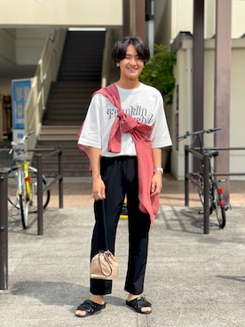 「FRANKLIN & MARSHALL（フランクリンマーシャル）のアイテム」を使った、mizukiさん（メンズ・170cm）の春コーディネート