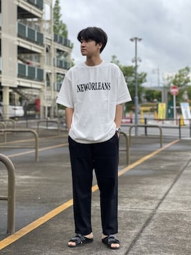 「FREAK'S STORE（フリークスストア）のアイテム（シューズ）」を使った、mizukiさん（メンズ・170cm）の夏コーディネート