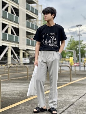 「FREAK'S STORE（フリークスストア）のアイテム（シューズ）」を使った、mizukiさん（メンズ・170cm）の夏コーディネート