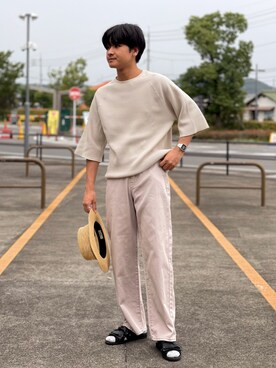 「FREAK'S STORE（フリークスストア）のアイテム（シューズ）」を使った、mizukiさん（メンズ・170cm）の夏コーディネート