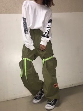 「LABRAT（ラブラット）のアイテム」を使った、seilaさん（レディース・164cm）の春コーディネート