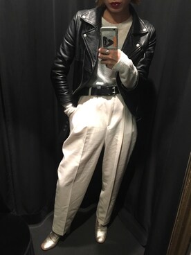 「cannabis_ladies」｜「アイテム（ジャケット/アウター）」を使った、seilaさん（レディース・164cm）の冬コーディネート