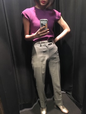 「77circa（ナナナナサーカ）のアイテム」を使った、seilaさん（レディース・164cm）の冬コーディネート