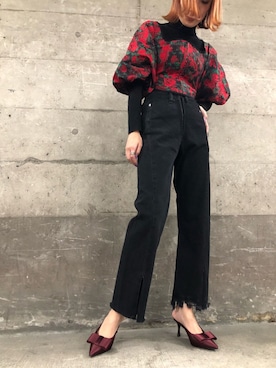 「SENSO Diffusion（センソディフュージョン）のアイテム」を使った、seilaさん（レディース・164cm）の冬コーディネート
