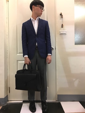 「台湾人」｜「アイテム（ジャケット/アウター）」を使った、五一三さん（メンズ・173cm）の夏コーディネート