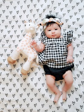 「Carter's（カーターズ）のアイテム（その他）」を使った、Hannah｡.:*♡Sophiaさん（キッズ・31cm）の夏コーディネート