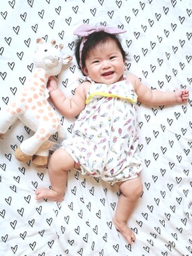 「babygap」｜「アイテム（その他）」を使った、Hannah｡.:*♡Sophiaさん（キッズ・61cm）の夏コーディネート