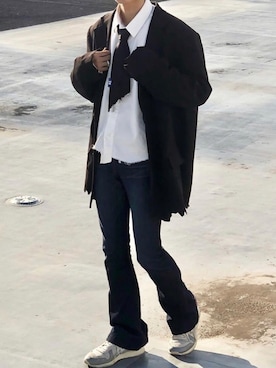 「ADER error（アーダーエラー）のアイテム（フォーマルスーツ/小物）」を使った、Kosei Yutakaさん（メンズ・171cm）の秋コーディネート