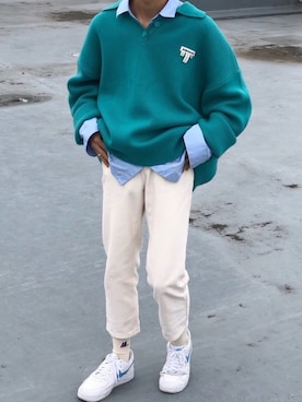 「ADER error（アーダーエラー）のアイテム（レッグウェア）」を使った、Kosei Yutakaさん（メンズ・171cm）の冬コーディネート