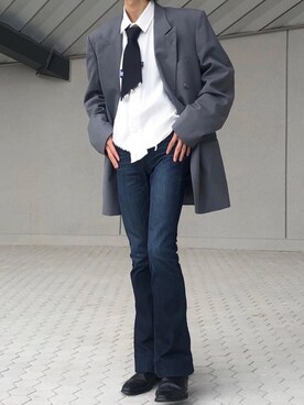 「ADER error（アーダーエラー）のアイテム（フォーマルスーツ/小物）」を使った、Kosei Yutakaさん（メンズ・171cm）の冬コーディネート