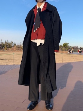 「ADER error（アーダーエラー）のアイテム（フォーマルスーツ/小物）」を使った、Kosei Yutakaさん（メンズ・171cm）の冬コーディネート
