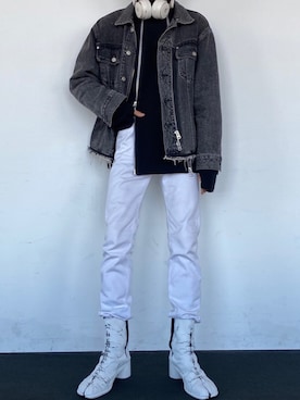 「ANDERSSON BELL（アンダースンベル）のアイテム（デニムジャケット）」を使った、Kosei Yutakaさん（メンズ・171cm）の春コーディネート