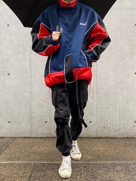 「ADER error（アーダーエラー）のアイテム（ジャケット/アウター）」を使った、Kosei Yutakaさん（メンズ・171cm）の春コーディネート