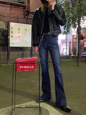 「Yves Saint Laurent（イヴサンローラン）のアイテム（シューズ）」を使った、Kosei Yutakaさん（メンズ・171cm）の冬コーディネート