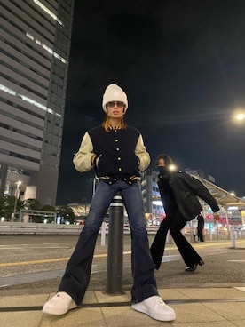 「JOHN LAWRENCE SULLIVAN（ジョンローレンスサリバン）のアイテム（ブーツ）」を使った、Kosei Yutakaさん（メンズ・171cm）の冬コーディネート