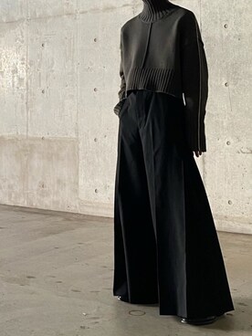 「Yves Saint Laurent（イヴサンローラン）のアイテム（シューズ）」を使った、Kosei Yutakaさん（メンズ・171cm）の冬コーディネート