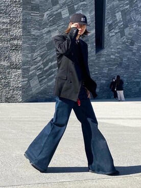 Jean Paul Gaultierのテーラードジャケットを使った人気ファッション