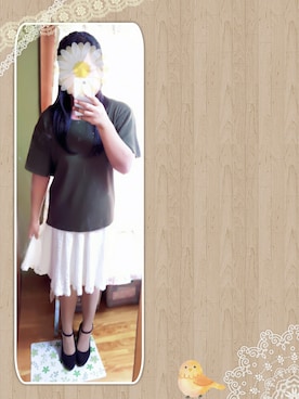 「アイテム（バレッタ/ヘアクリップ）」を使った、もも＊さん（レディース・156cm・10代）の夏コーディネート