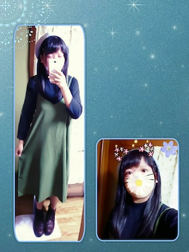 「キャミソールワンピース」｜もも＊さん（レディース・156cm）の秋コーディネート