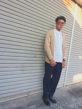 「SEVENDAYS=SUNDAY（セブンデイズサンデイ）のアイテム（スラックス）」を使った、υ∃Dα.мさん（メンズ・176cm）の冬コーディネート