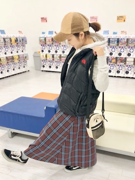 「旦那さんのを借りました」｜りささん（レディース・150cm）の秋コーディネート