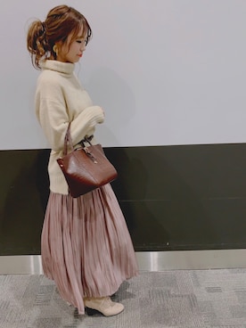 「Te chichi TERRASSE」｜「アイテム（ブーツ）」を使った、mikaさん（レディース・161cm）の秋コーディネート