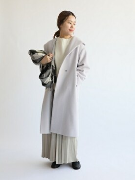 「JOURNAL STANDARD relume（ジャーナルスタンダード　レリューム）のアイテム（その他アウター）」を使った、w.ikedaさん（レディース・165cm）の冬コーディネート