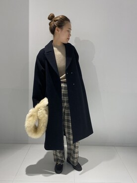 「JOURNAL STANDARD relume（ジャーナルスタンダード　レリューム）のアイテム（その他アウター）」を使った、w.ikedaさん（レディース・165cm）の冬コーディネート