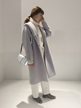 「JOURNAL STANDARD relume（ジャーナルスタンダード　レリューム）のアイテム（その他アウター）」を使った、w.ikedaさん（レディース・165cm）の冬コーディネート