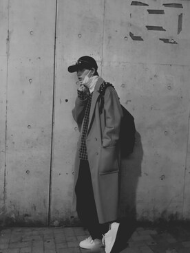 「monomania（モノマニア）のアイテム（パンツ）」を使った、☺︎NAOYA☺︎さん（メンズ・174cm）の春コーディネート