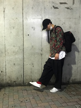 「monomania（モノマニア）のアイテム（パンツ）」を使った、☺︎NAOYA☺︎さん（メンズ・174cm）の夏コーディネート