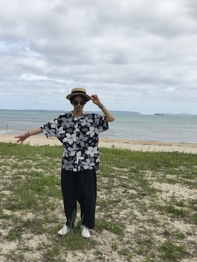 「monomania（モノマニア）のアイテム（パンツ）」を使った、☺︎NAOYA☺︎さん（メンズ・174cm）の夏コーディネート