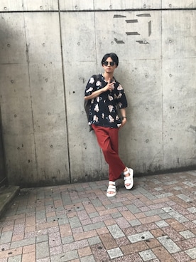 「ららぽーと」｜☺︎NAOYA☺︎さん（メンズ・174cm）の夏コーディネート