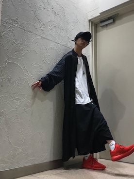 「diddlediddle（ディドルディドル）のアイテム（パンツ）」を使った、☺︎NAOYA☺︎さん（メンズ・174cm）の秋コーディネート