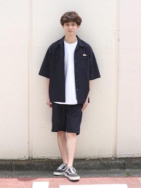 「coen」｜coenふなやまさん（メンズ・170cm）の夏コーディネート
