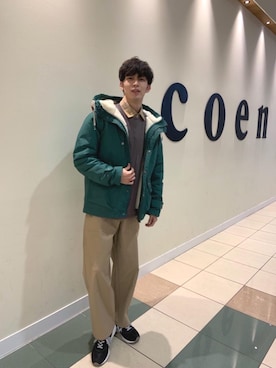 「ミックスコーデ」｜「アイテム（ジャケット/アウター）」を使った、coenふなやまさん（メンズ・170cm）の秋コーディネート