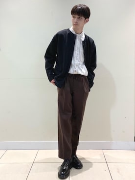 coenふなやまさん（メンズ・170cm）の秋コーディネート