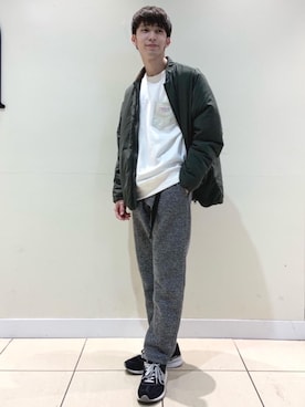 「SMITH'S（スミス）のアイテム（スウェット）」を使った、coenふなやまさん（メンズ・170cm）の秋コーディネート