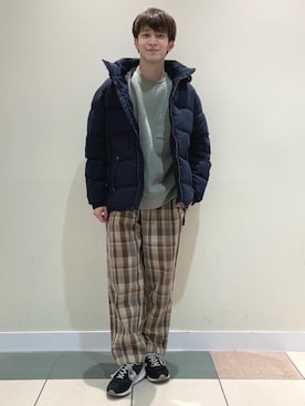 「ユニセックスパンツ」｜coenふなやまさん（メンズ・170cm）の冬コーディネート