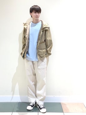 「2021春新作」｜「アイテム（ジャケット/アウター）」を使った、coenふなやまさん（メンズ・170cm）の春コーディネート