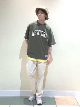 「USAコットン」｜「アイテム（帽子）」を使った、coenふなやまさん（メンズ・170cm）の春コーディネート