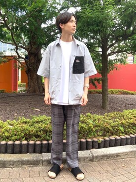 「ベーシックカラー」｜coenふなやまさん（メンズ・170cm）の夏コーディネート