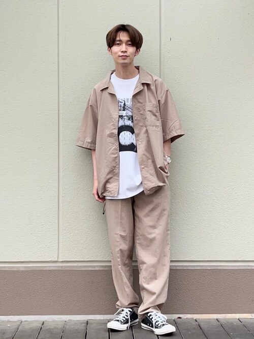 美品 Sillage Linen Collection 3点セット オープンカラー半袖シャツ＋