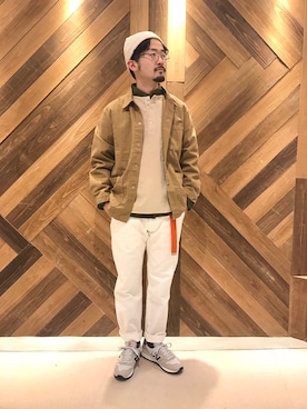 「orslow」｜「アイテム（カバーオール）」を使った、mashiiさん（メンズ・172cm）の春コーディネート
