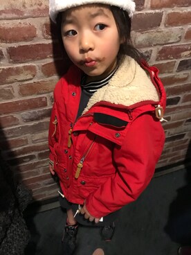 「アイテム（その他トップス）」を使った、みゆさん（キッズ・120cm）の冬コーディネート